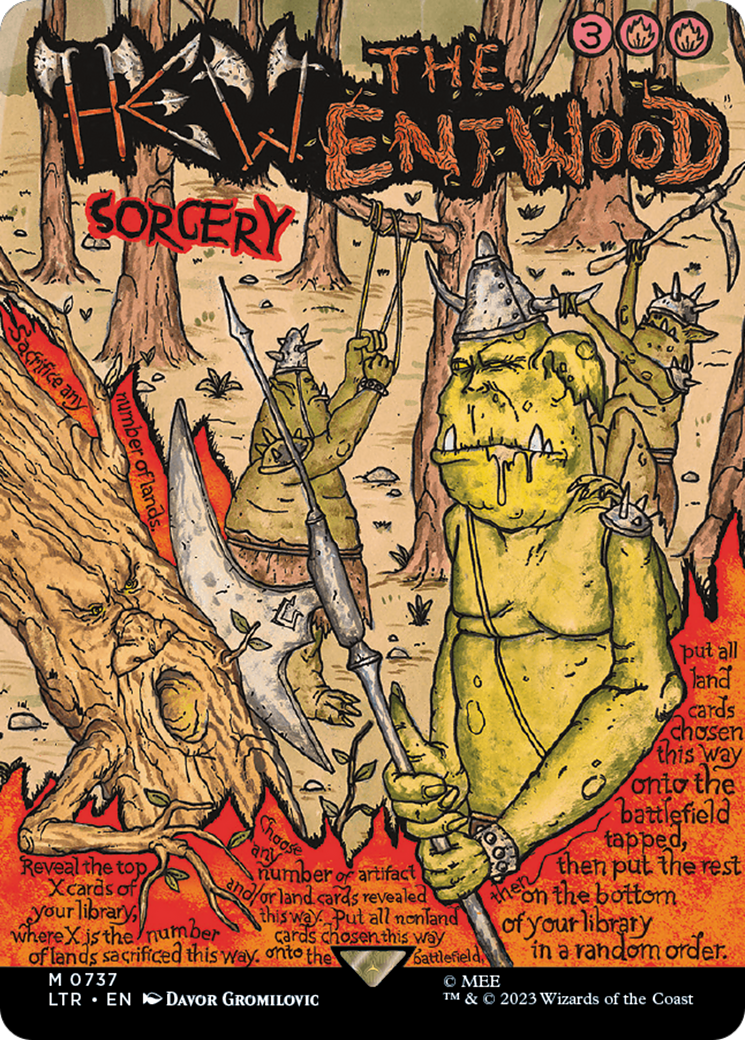 Hew the Entwood (Borderless Poster) [The Lord of the Rings: Tales of Middle-Earth] | Gam3 Escape
