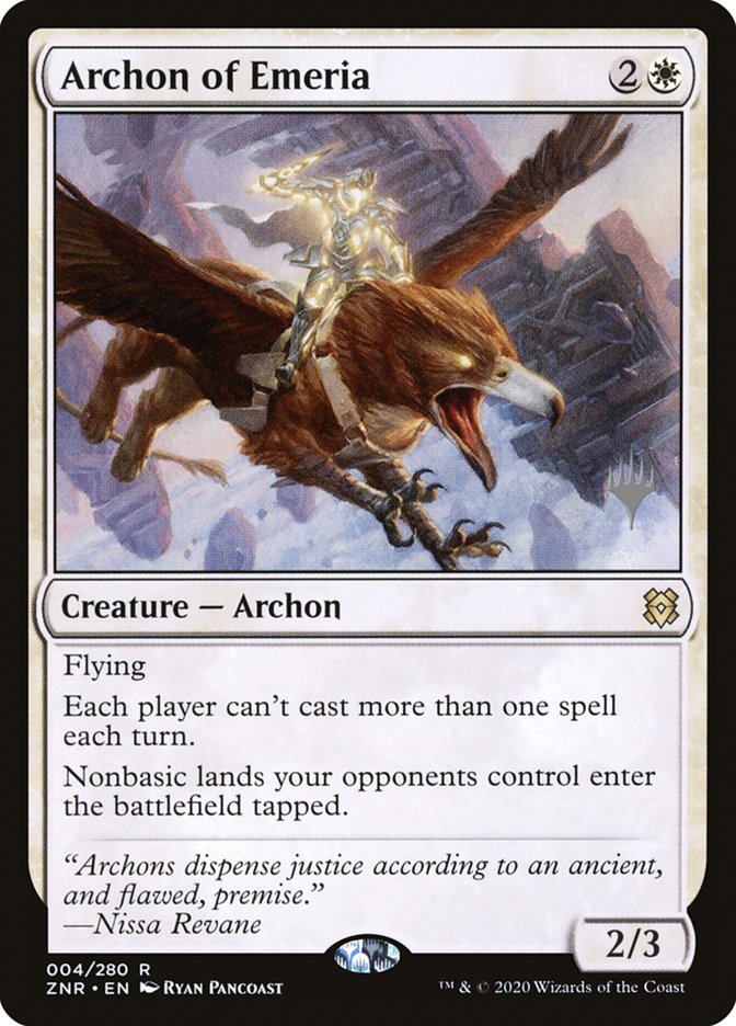 Archon of Emeria (Promo Pack) [Zendikar Rising Promos] | Gam3 Escape