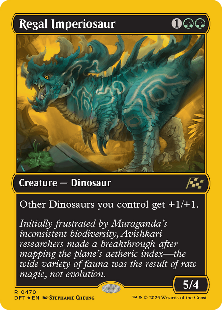 Regal Imperiosaur (First-Place Foil) [Aetherdrift] | Gam3 Escape