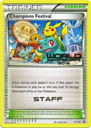 Champions Festival 2016 Staff (XY176) [XY: Black Star Promos] | Gam3 Escape