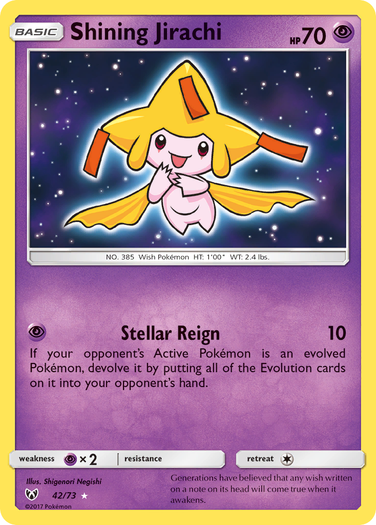 Shining Jirachi (42/73) [Sun & Moon: Shining Legends] | Gam3 Escape
