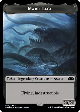 Insect // Marit Lage Double-Sided Token [Dominaria Remastered Tokens] | Gam3 Escape