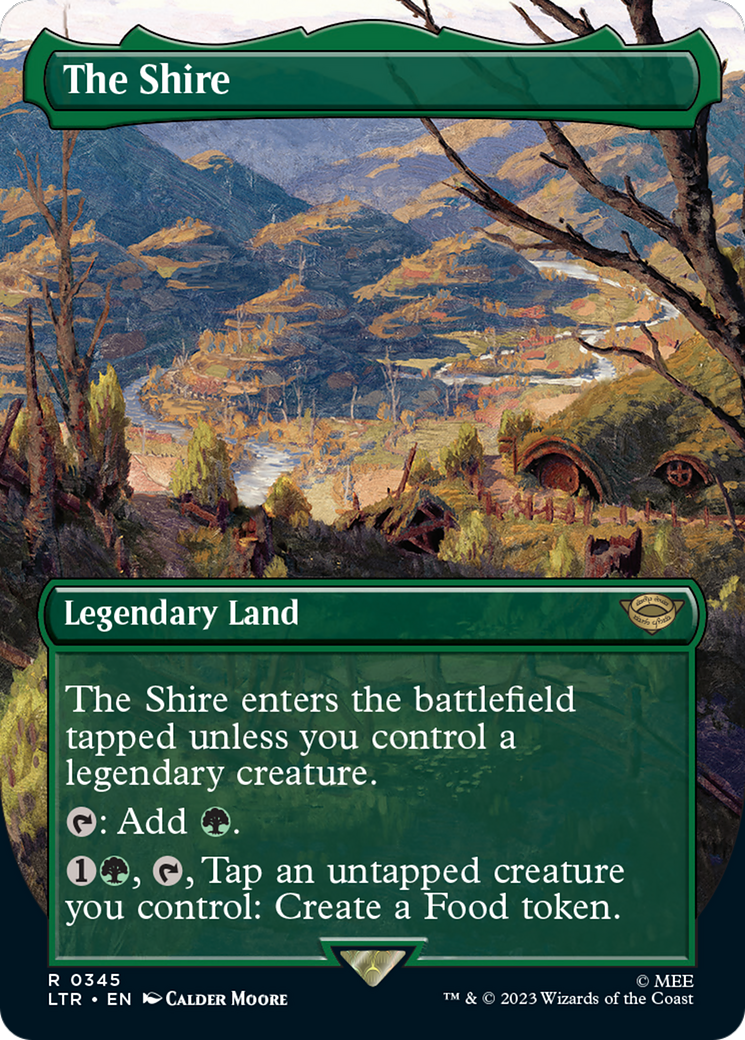 The Shire (Borderless Alternate Art) [The Lord of the Rings: Tales of Middle-Earth] | Gam3 Escape