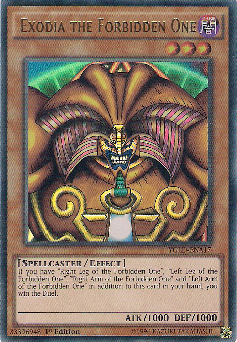 Exodia the Forbidden One [YGLD-ENA17] Ultra Rare | Gam3 Escape