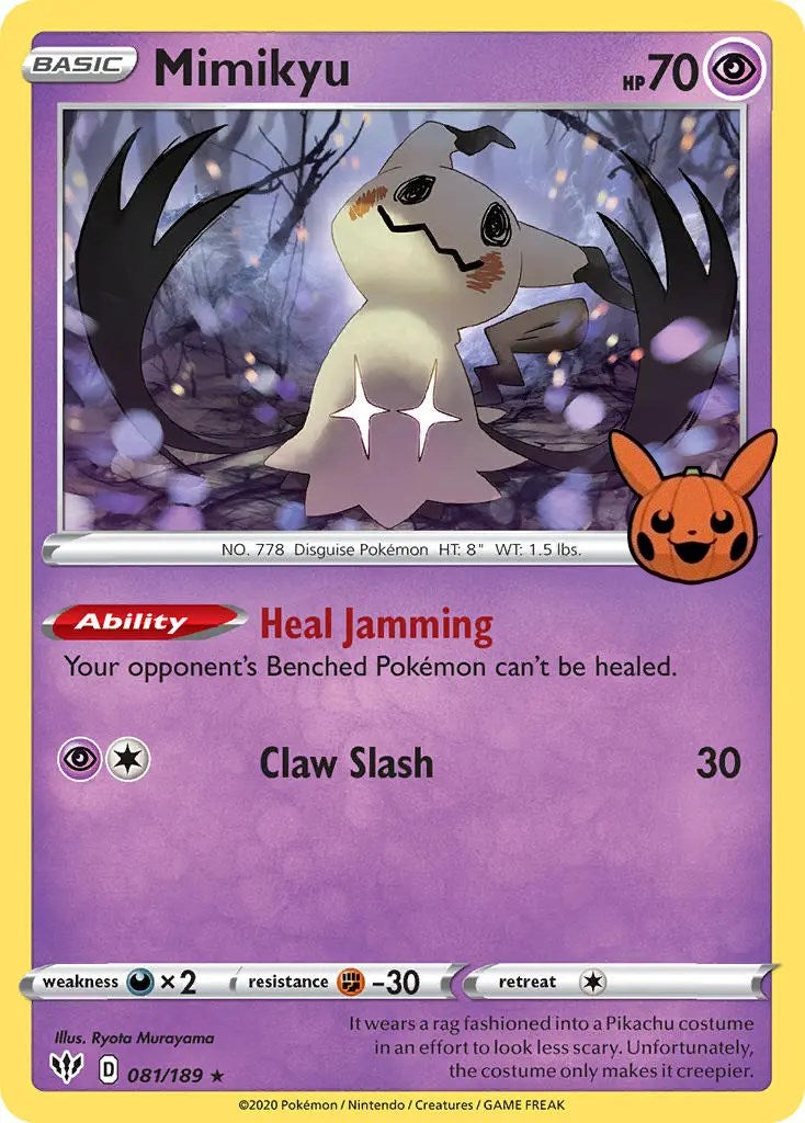 Mimikyu (081/189) [Trick or Trade] | Gam3 Escape