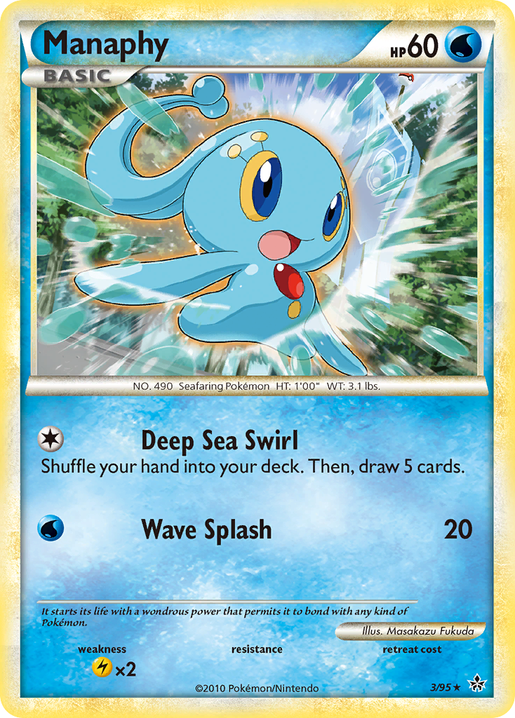 Manaphy (3/95) [HeartGold & SoulSilver: Unleashed] | Gam3 Escape