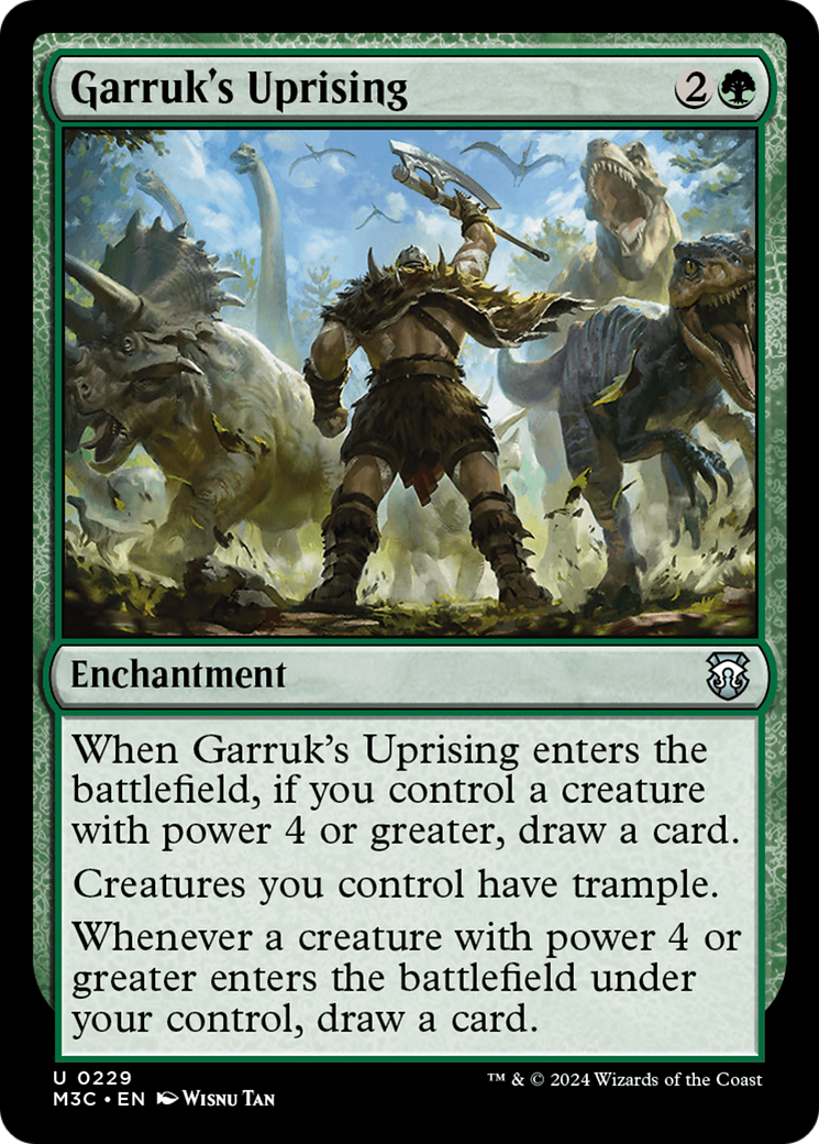 Garruk's Uprising (Ripple Foil) [Modern Horizons 3 Commander] | Gam3 Escape