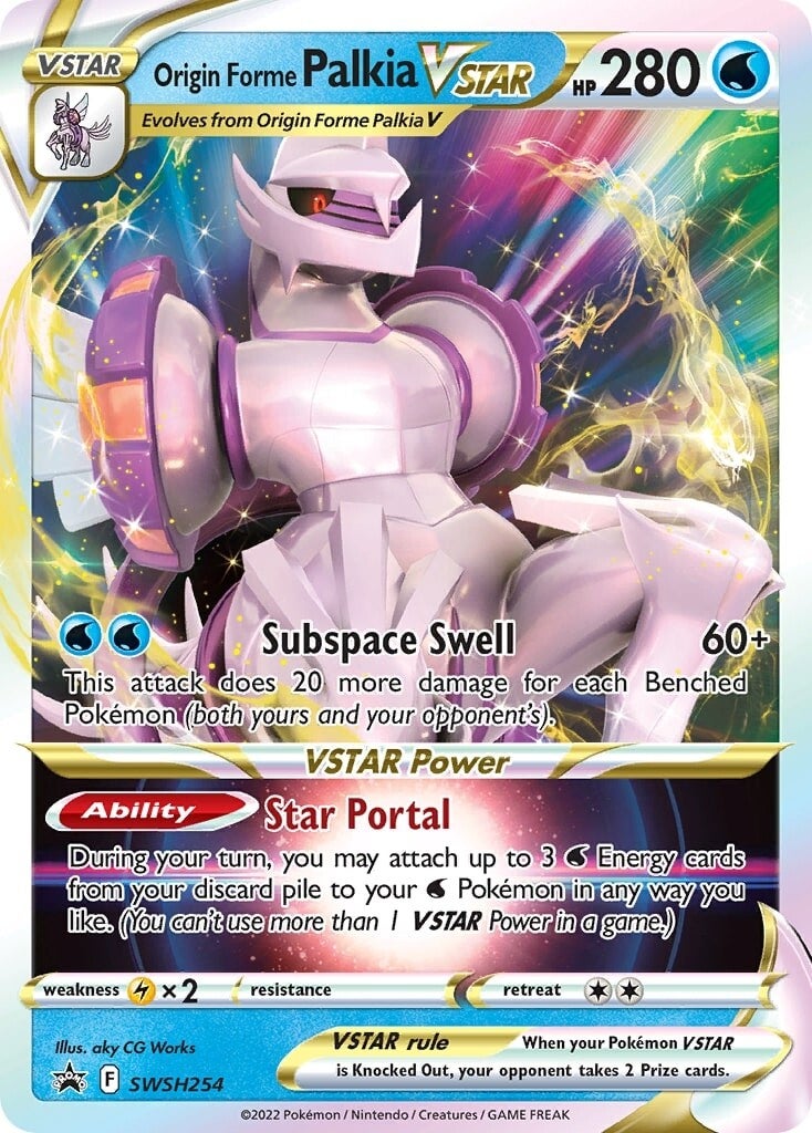 Origin Forme Palkia VSTAR (SWSH254) (Jumbo Card) [Sword & Shield: Black Star Promos] | Gam3 Escape