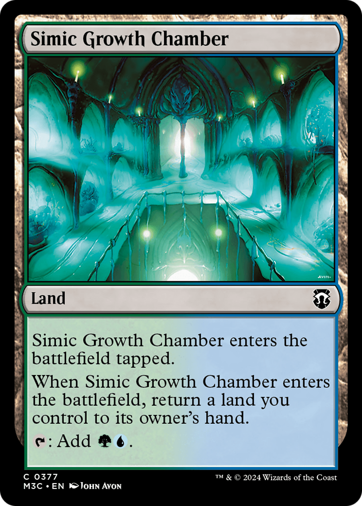 Simic Growth Chamber (Ripple Foil) [Modern Horizons 3 Commander] | Gam3 Escape