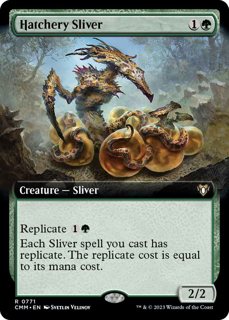 Hatchery Sliver (Extended Art) [Commander Masters] | Gam3 Escape