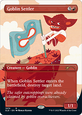 Goblin Settler (Borderless) [Secret Lair Drop Series] | Gam3 Escape