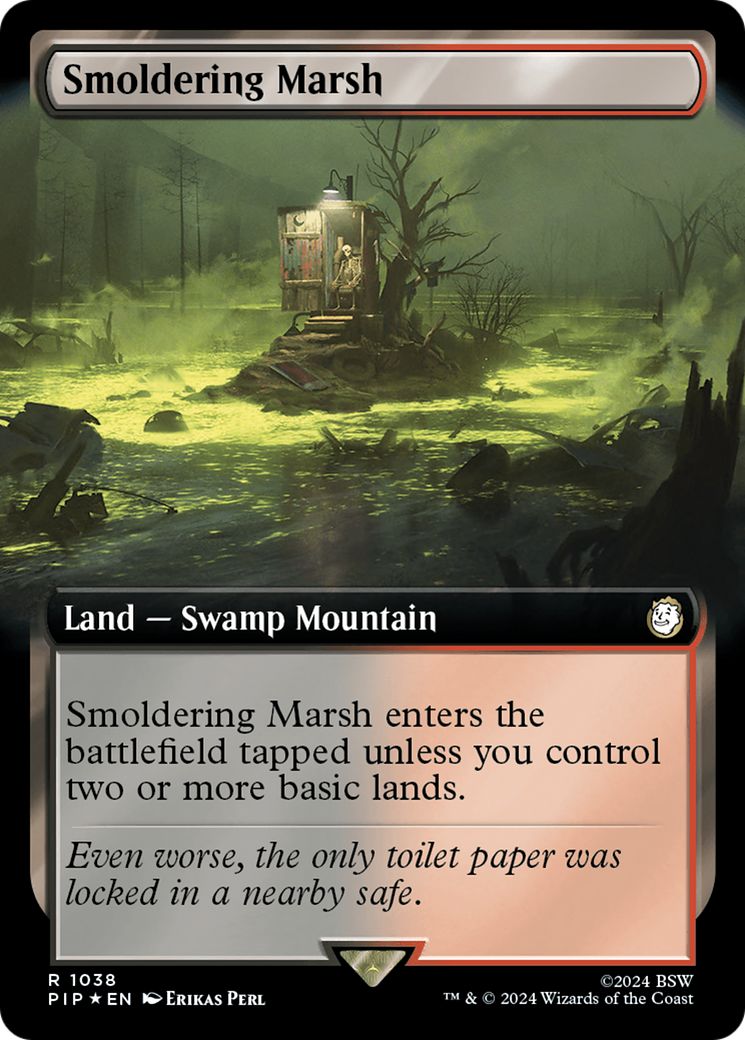 Smoldering Marsh (Extended Art) (Surge Foil) [Fallout] | Gam3 Escape