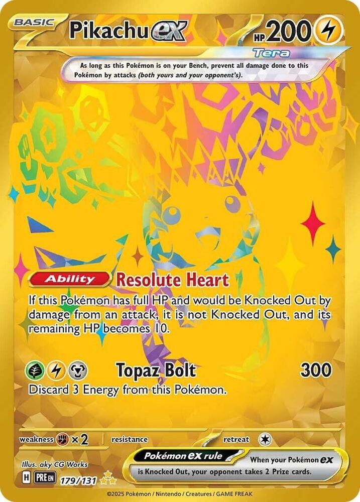 Pikachu ex (179/131) [Scarlet & Violet: Prismatic Evolutions] | Gam3 Escape