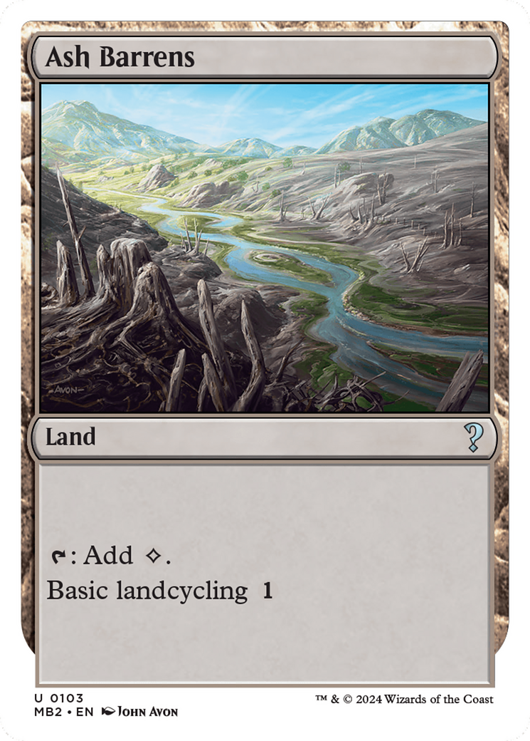 Ash Barrens (White Border) [Mystery Booster 2] | Gam3 Escape