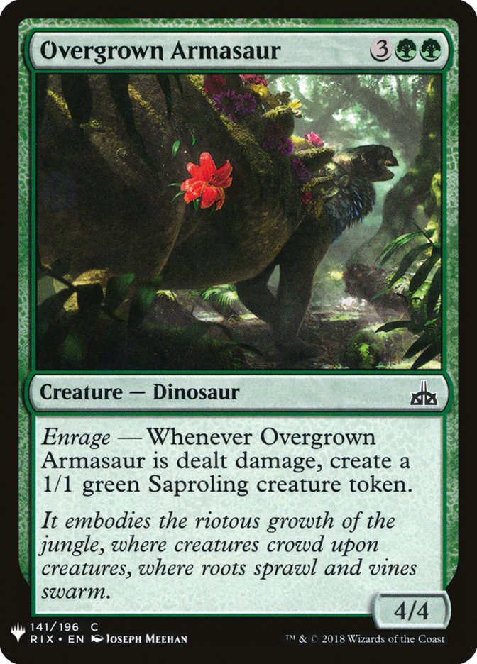 Overgrown Armasaur [Mystery Booster] | Gam3 Escape