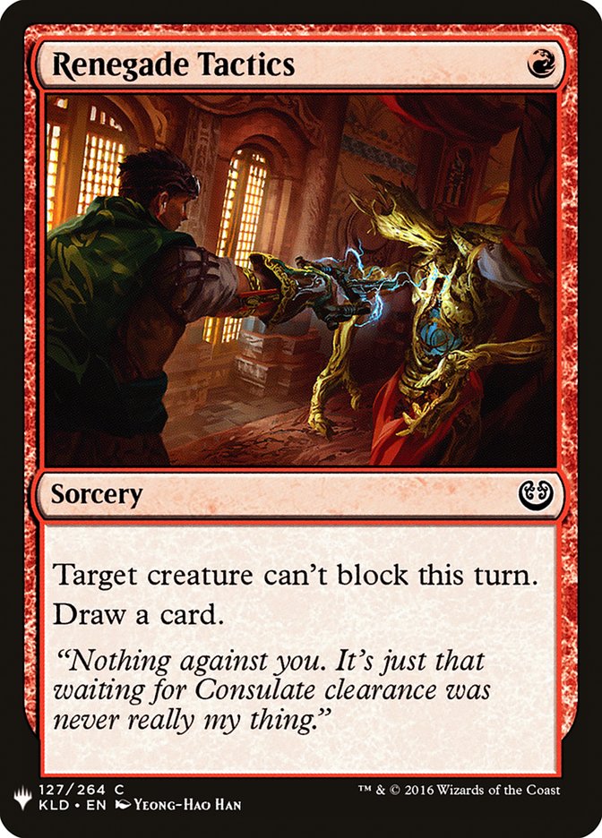Renegade Tactics [Mystery Booster] | Gam3 Escape