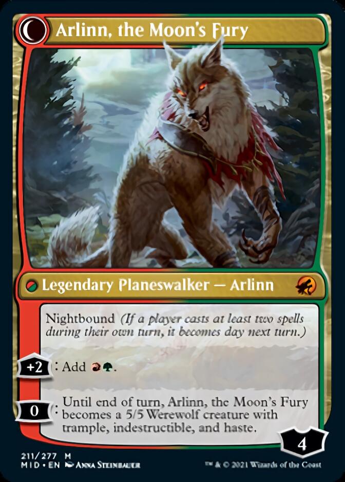 Arlinn, the Pack's Hope // Arlinn, the Moon's Fury [Innistrad: Midnight Hunt] | Gam3 Escape