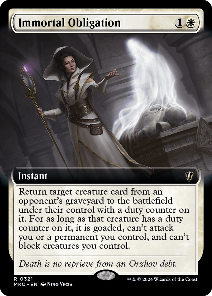 Immortal Obligation (Extended Art) [Murders at Karlov Manor Commander] | Gam3 Escape