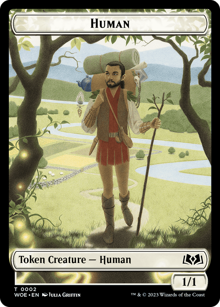 Human Token [Wilds of Eldraine Tokens] | Gam3 Escape