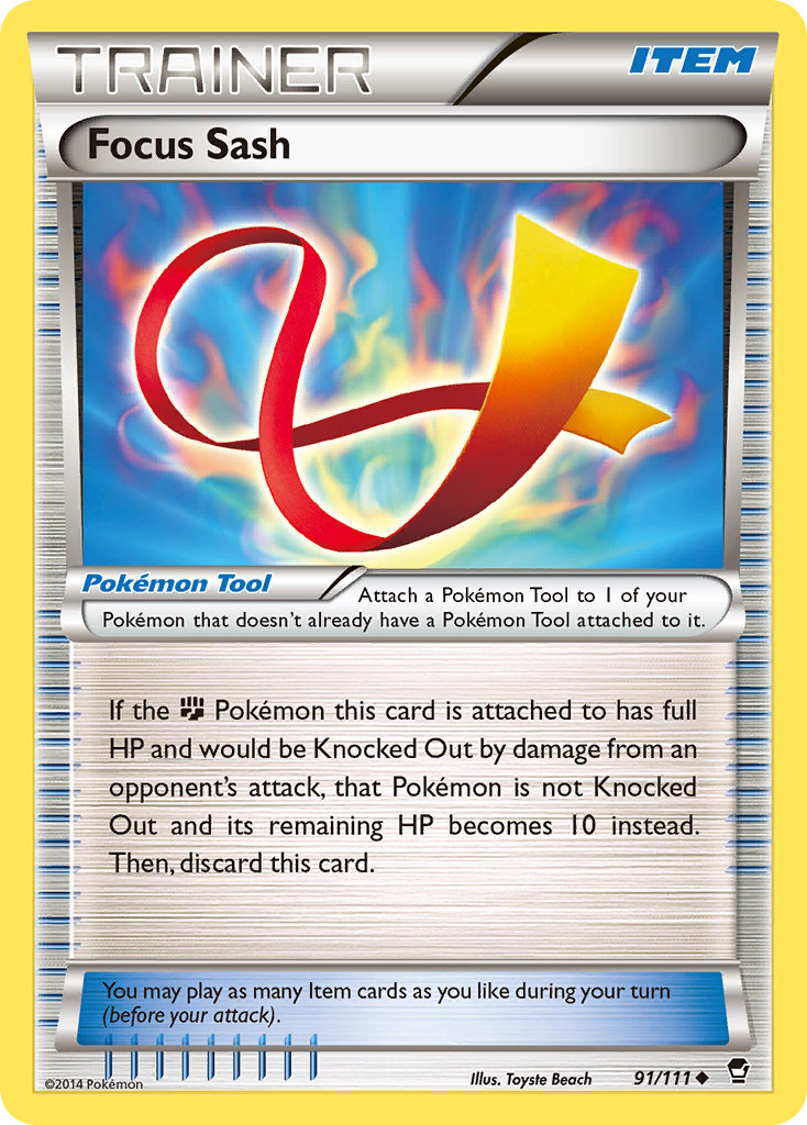 Focus Sash (91/111) [XY: Furious Fists] | Gam3 Escape
