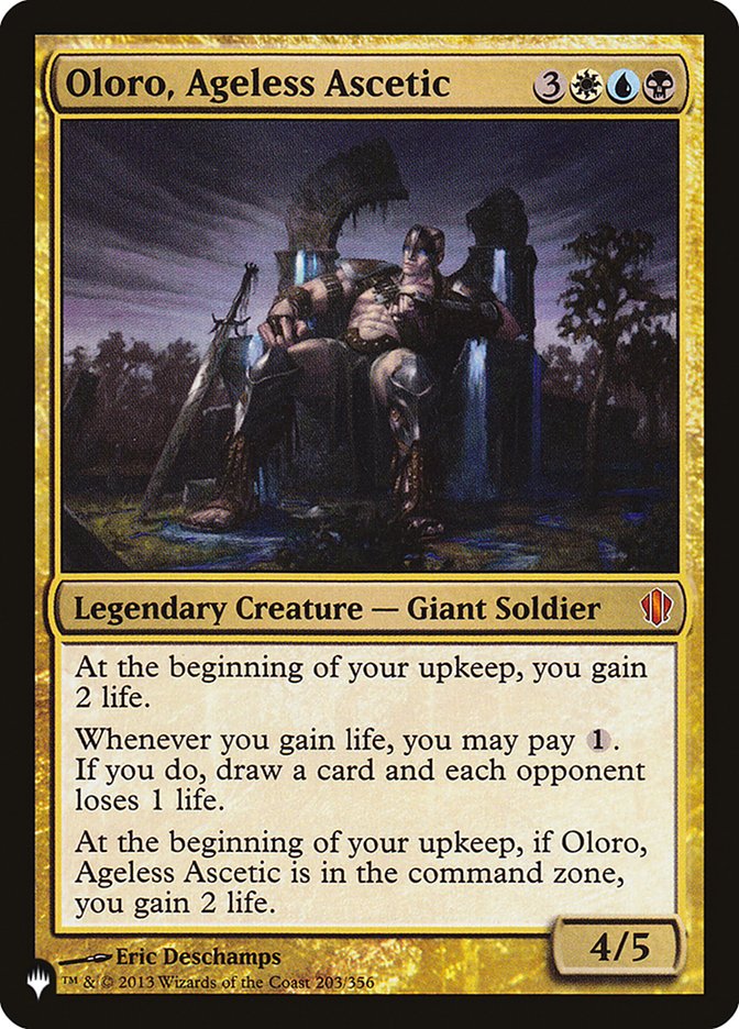 Oloro, Ageless Ascetic [The List] | Gam3 Escape