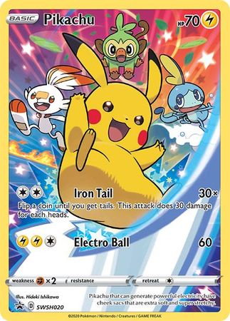 Pikachu (SWSH020) [Sword & Shield: Black Star Promos] | Gam3 Escape