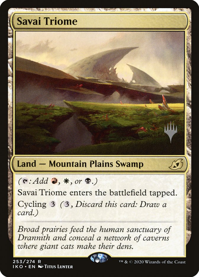 Savai Triome (Promo Pack) [Ikoria: Lair of Behemoths Promos] | Gam3 Escape