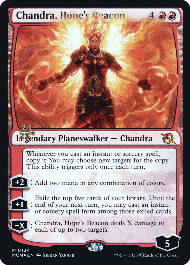 Chandra, Hope's Beacon [March of the Machine Prerelease Promos] | Gam3 Escape