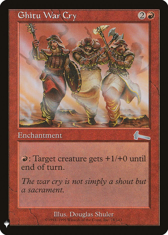 Ghitu War Cry [Mystery Booster] | Gam3 Escape
