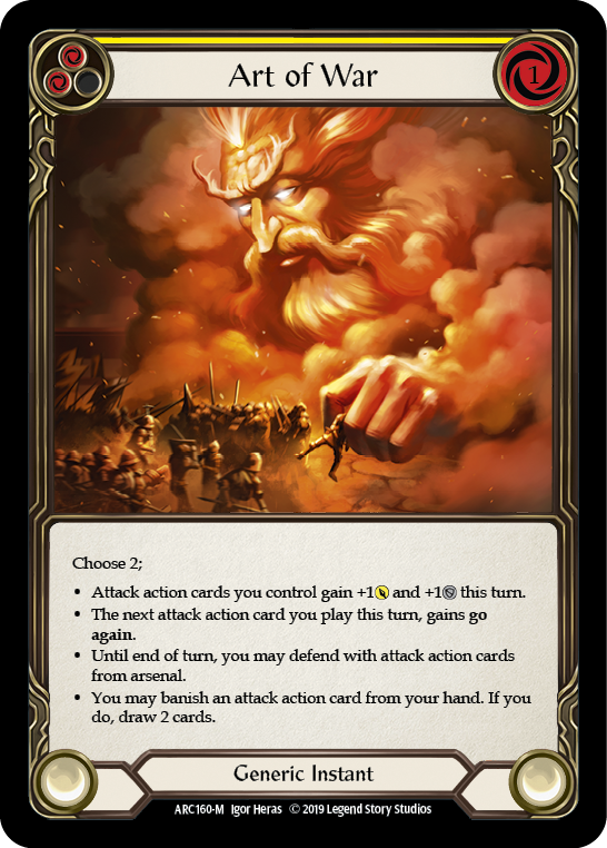 Art of War [ARC160-M] (Arcane Rising)  1st Edition Normal | Gam3 Escape
