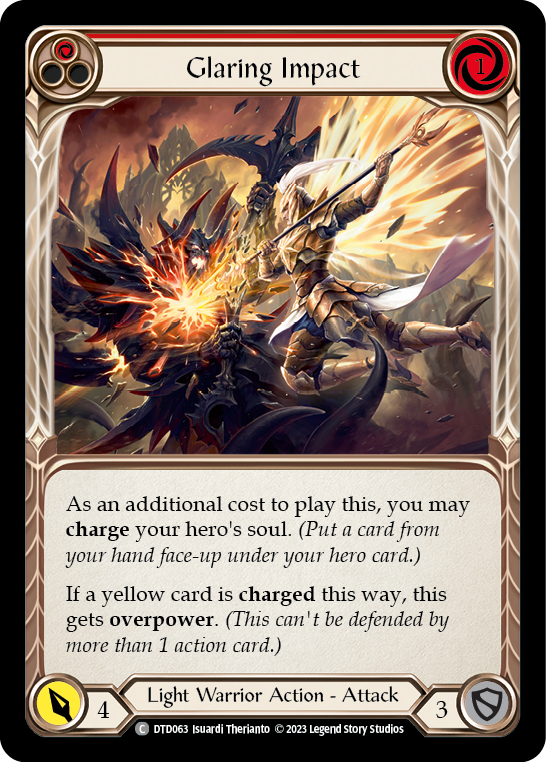 Glaring Impact (Red) [DTD063] (Dusk Till Dawn)  Rainbow Foil | Gam3 Escape