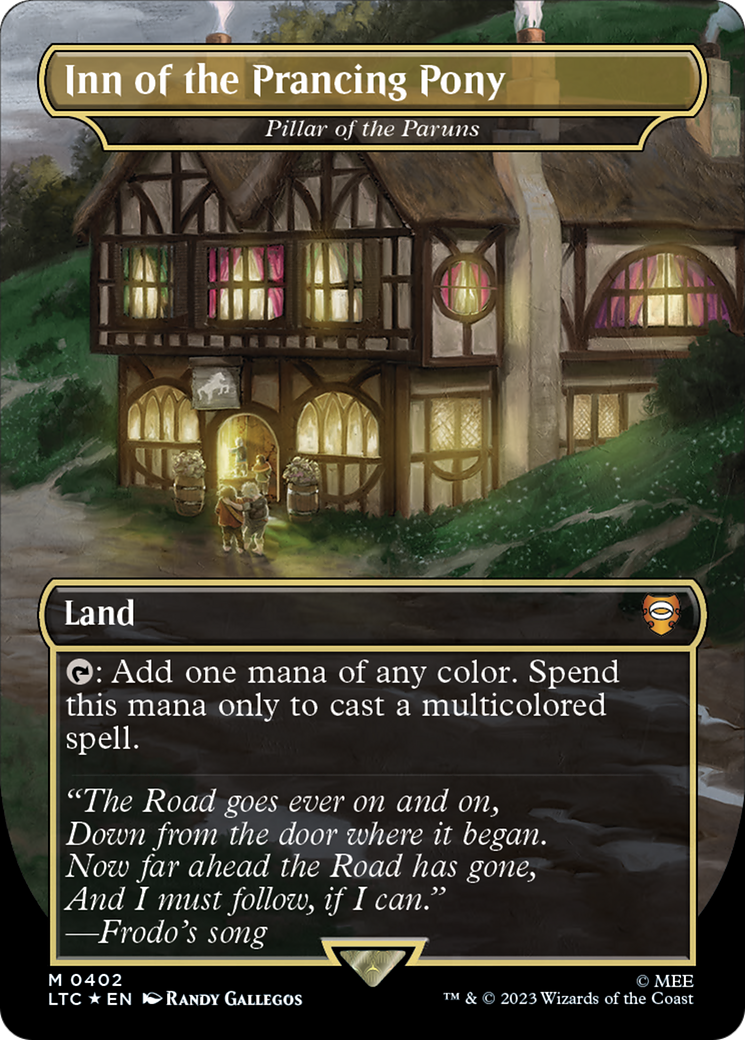 Inn of the Prancing Pony - Pillar of the Paruns (Surge Foil Realms and Relics) [The Lord of the Rings: Tales of Middle-Earth Commander] | Gam3 Escape