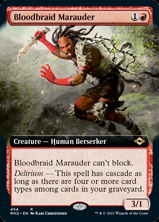 Bloodbraid Marauder (Extended Art) [Modern Horizons 2] | Gam3 Escape