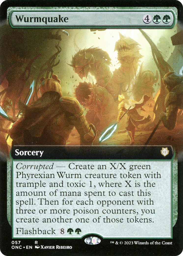 Wurmquake (Extended Art) [Phyrexia: All Will Be One Commander] | Gam3 Escape