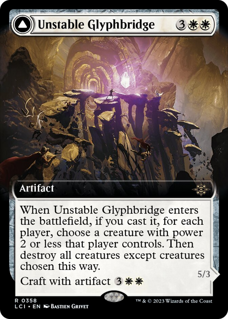 Unstable Glyphbridge // Sandswirl Wanderglyph (Extended Art) [The Lost Caverns of Ixalan] | Gam3 Escape