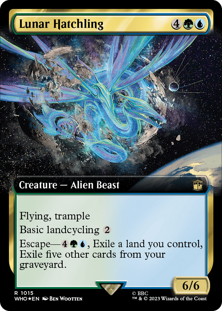 Lunar Hatchling (Extended Art) (Surge Foil) [Doctor Who] | Gam3 Escape