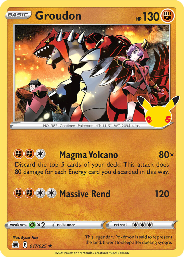 Groudon (017/025) [Celebrations: 25th Anniversary] | Gam3 Escape