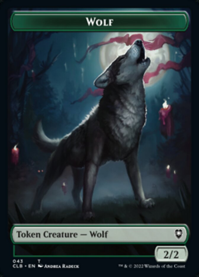 Wolf // Insect Double-Sided Token [Commander Legends: Battle for Baldur's Gate Tokens] | Gam3 Escape