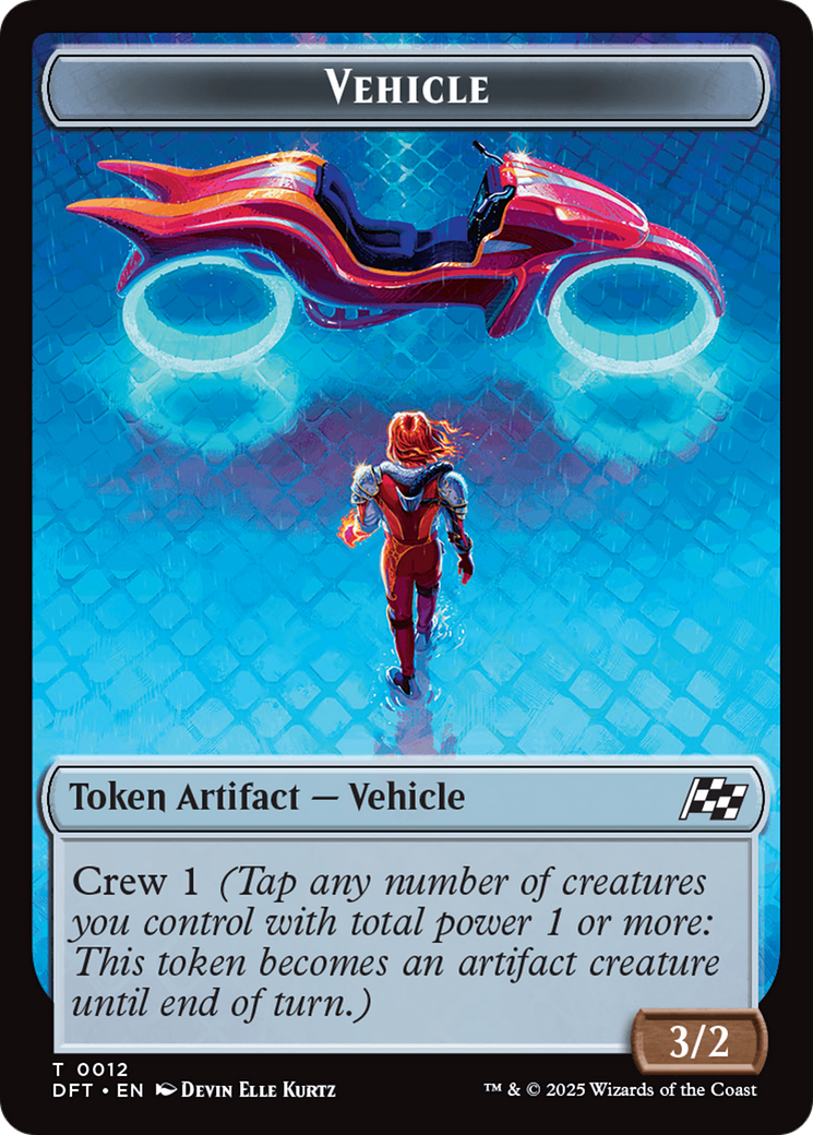 Vehicle // Pilot Double-Sided Token [Aetherdrift Tokens] | Gam3 Escape