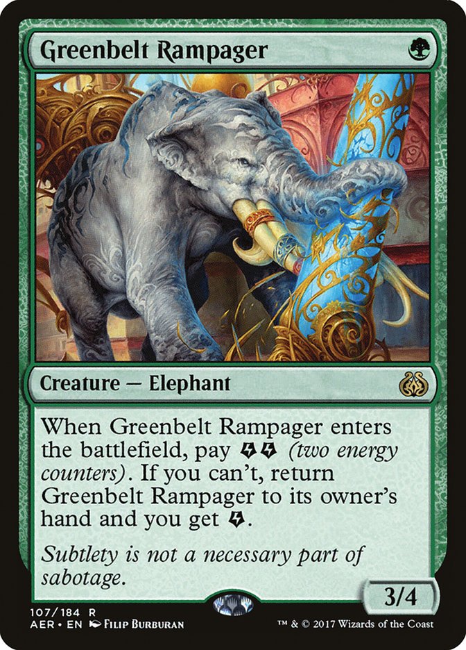 Greenbelt Rampager [Aether Revolt] | Gam3 Escape