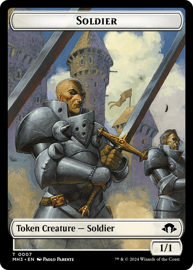 Phyrexian Germ // Soldier Double-Sided Token [Modern Horizons 3 Tokens] | Gam3 Escape