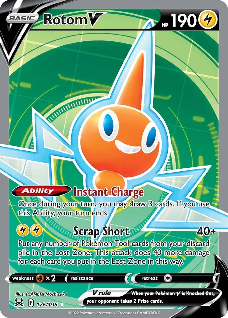Rotom V (176/196) [Sword & Shield: Lost Origin] | Gam3 Escape