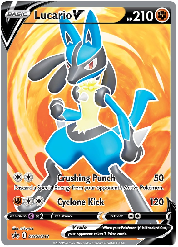 Lucario V (SWSH213) [Sword & Shield: Black Star Promos] | Gam3 Escape