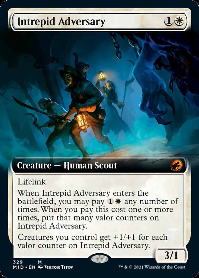 Intrepid Adversary (Extended Art) [Innistrad: Midnight Hunt] | Gam3 Escape