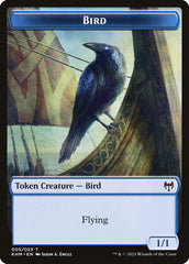 Dwarf Beserker // Bird Double-Sided Token [Kaldheim Tokens] | Gam3 Escape