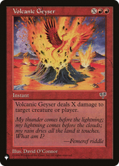 Volcanic Geyser [The List Reprints] | Gam3 Escape