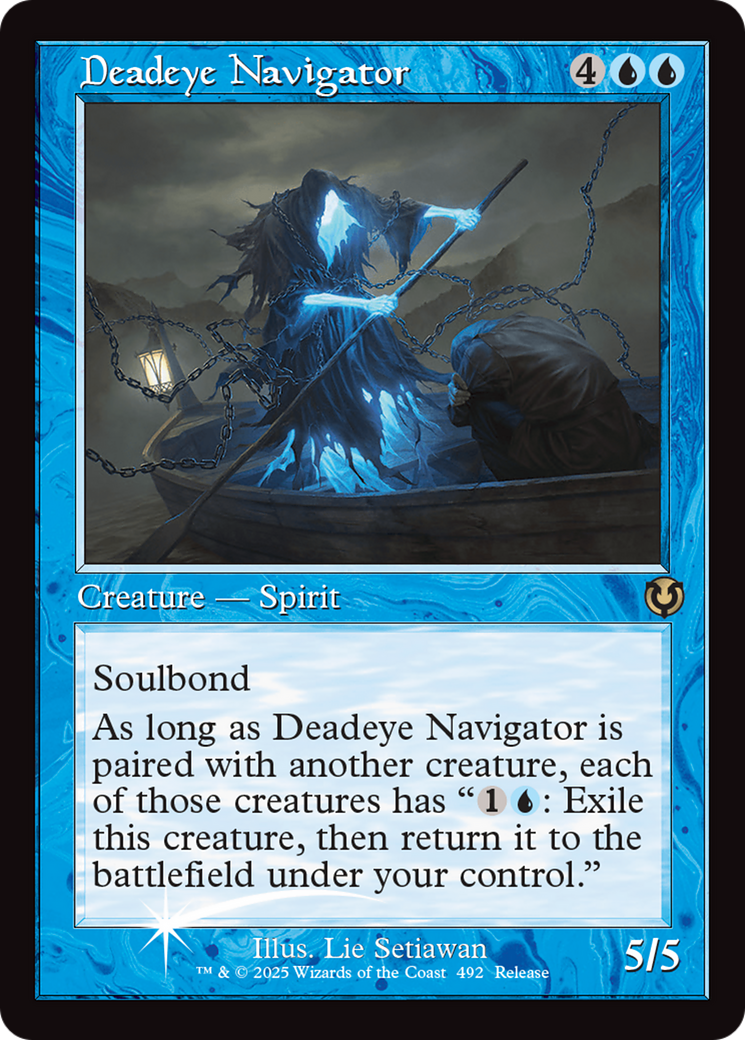 Deadeye Navigator (Retro Frame) [Innistrad Remastered Promos] | Gam3 Escape