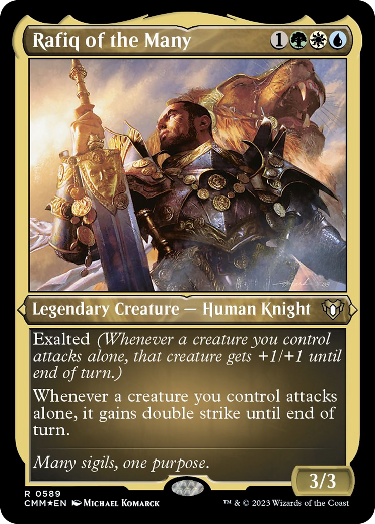 Rafiq of the Many (Foil Etched) [Commander Masters] | Gam3 Escape