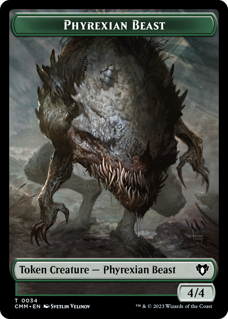 Phyrexian Beast Token [Commander Masters Tokens] | Gam3 Escape