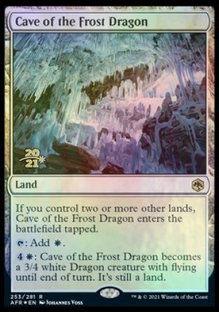 Cave of the Frost Dragon [Dungeons & Dragons: Adventures in the Forgotten Realms Prerelease Promos] | Gam3 Escape